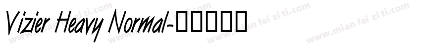 Vizier Heavy Normal字体转换